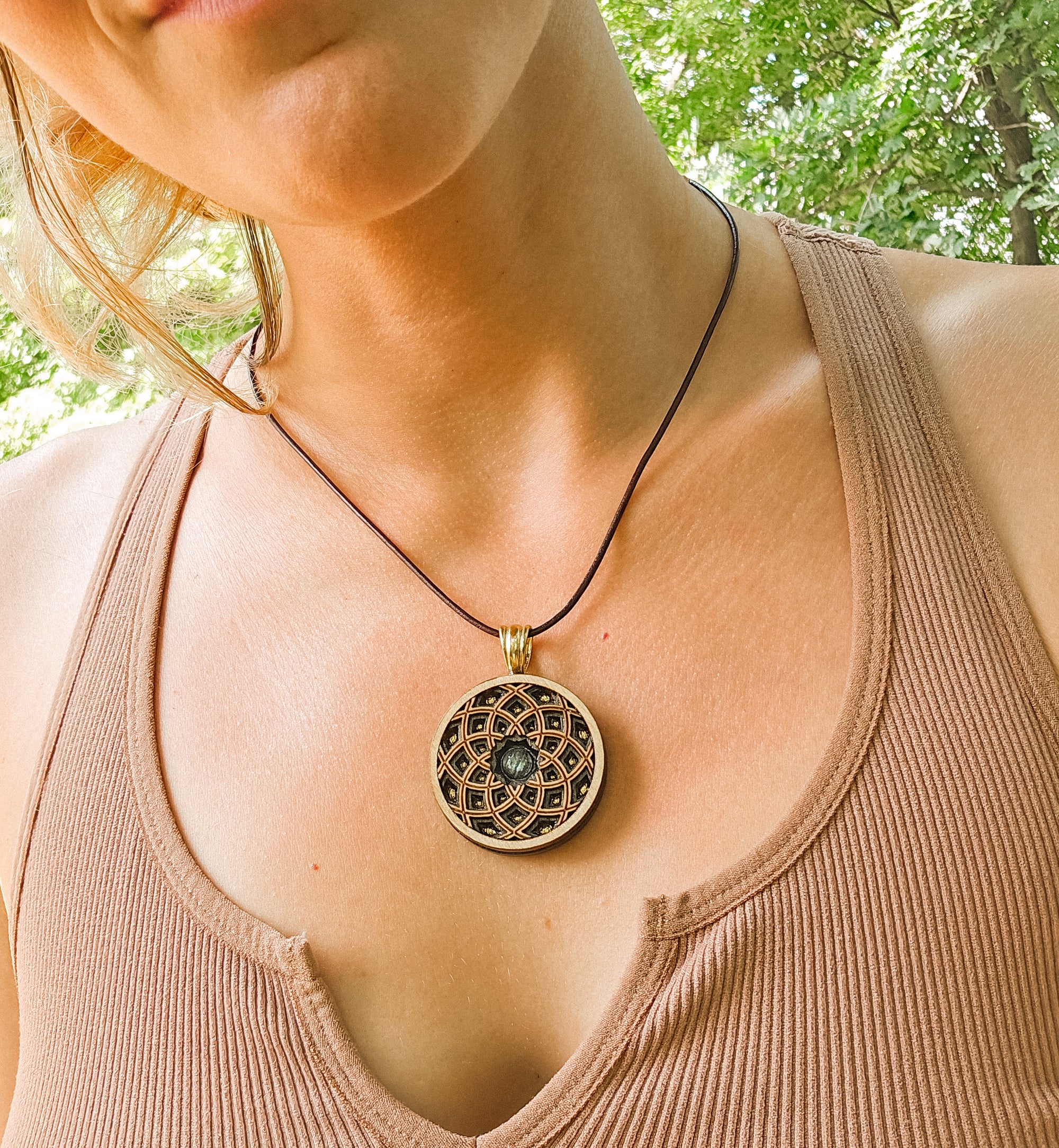 Elevated Pendant - Mandala 12 - 243