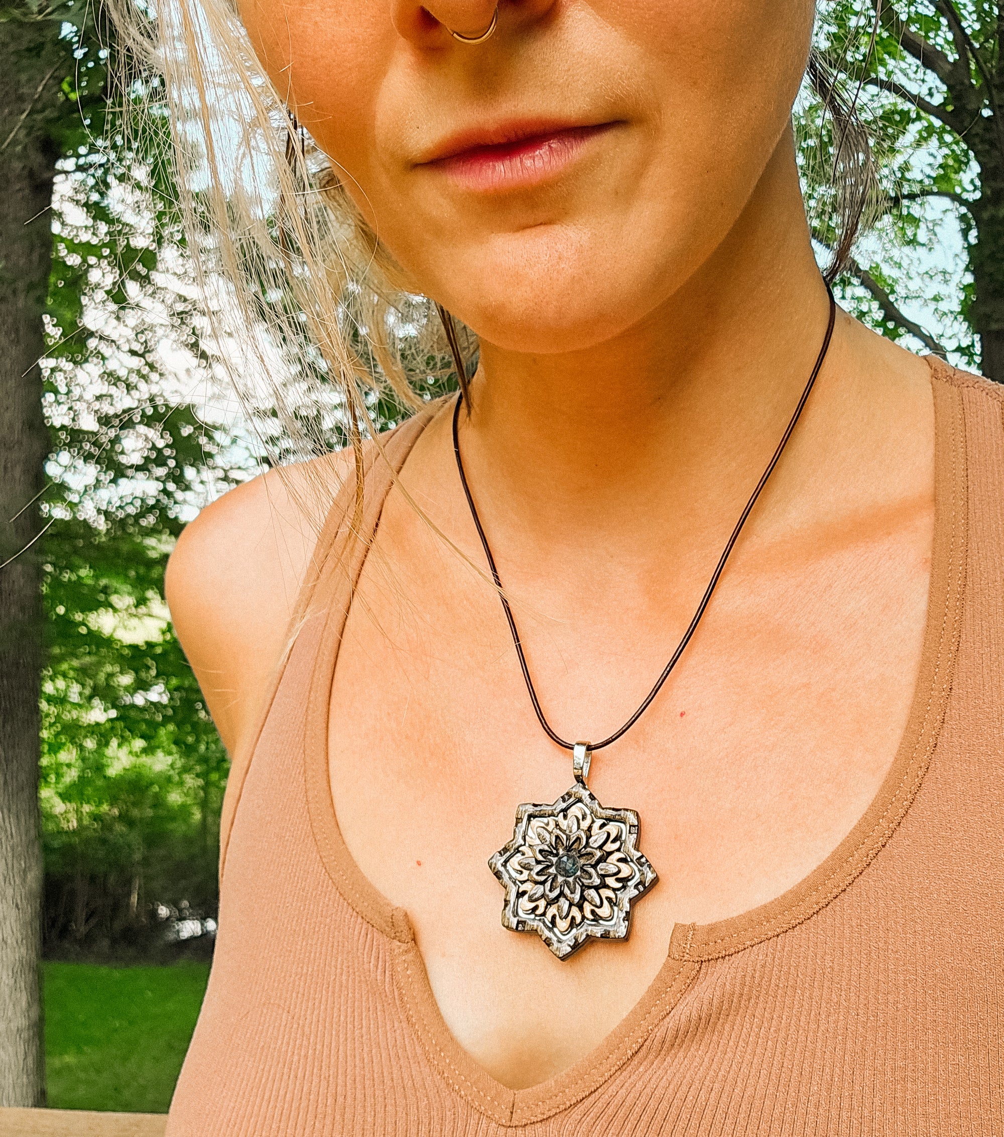Elevated Pendant - Flower Of Life - Large - 195