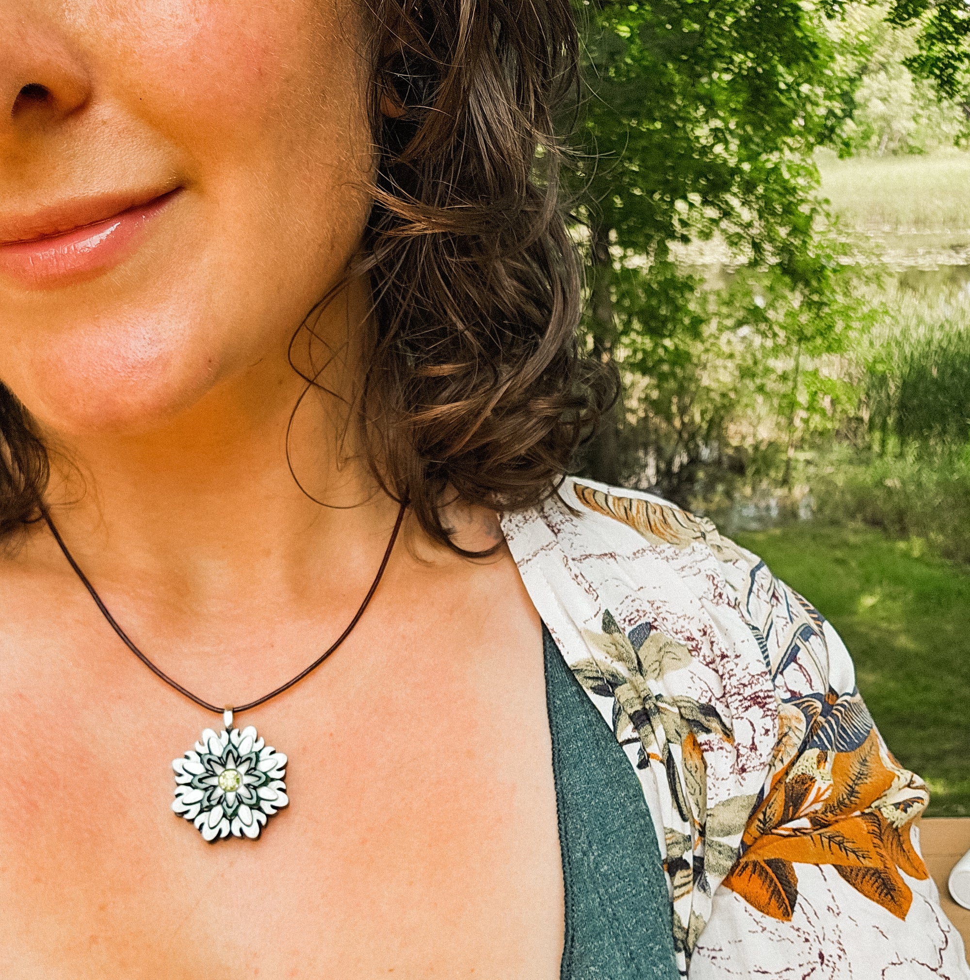 Elevated Pendant - Flower Of Life - Small - 347