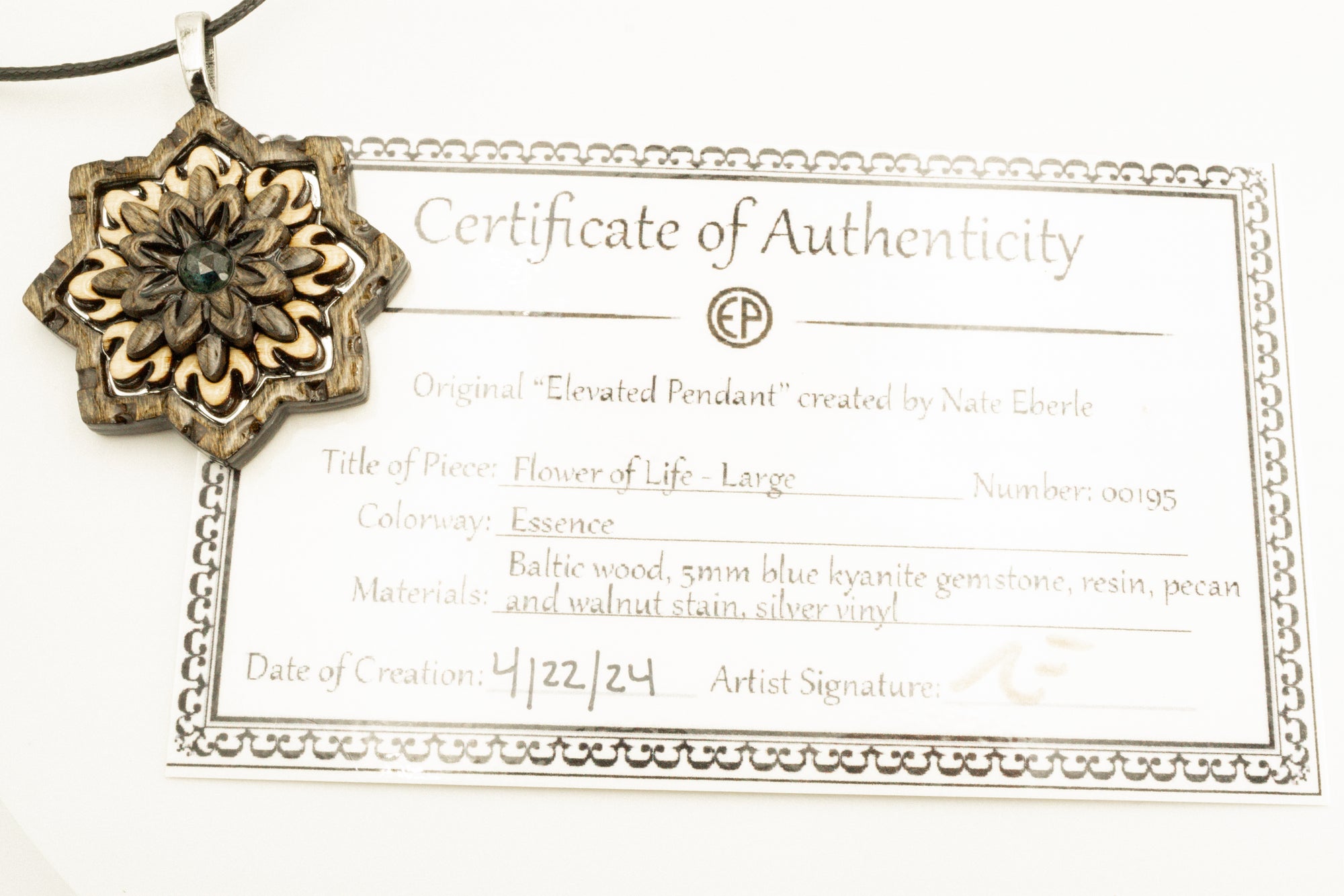 Elevated Pendant - Flower Of Life - Large - 195