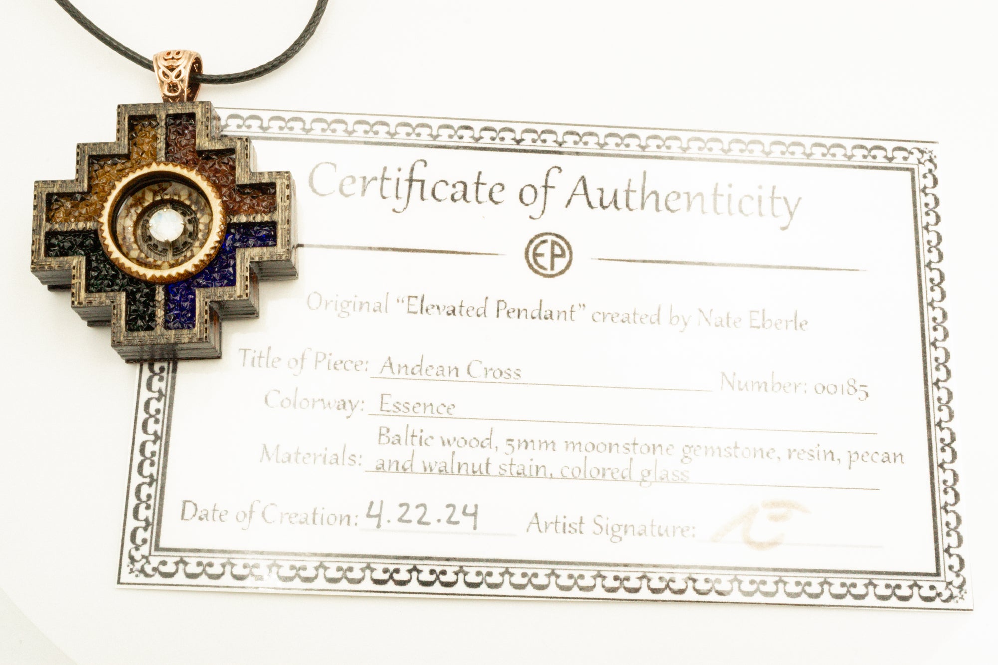 Elevated Pendant - Andean Cross - 185