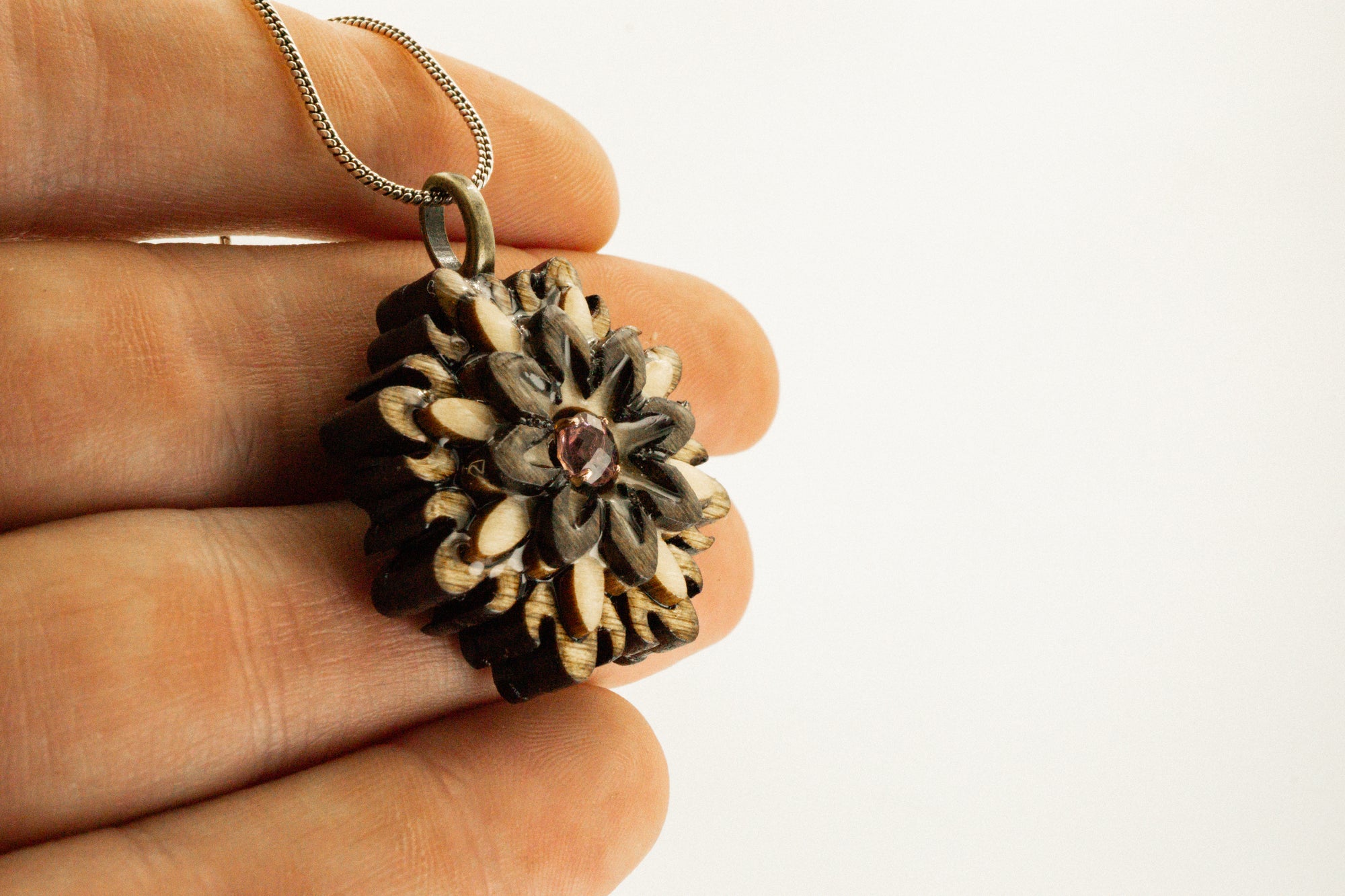 Elevated Pendant - Flower of Life - Small - 384