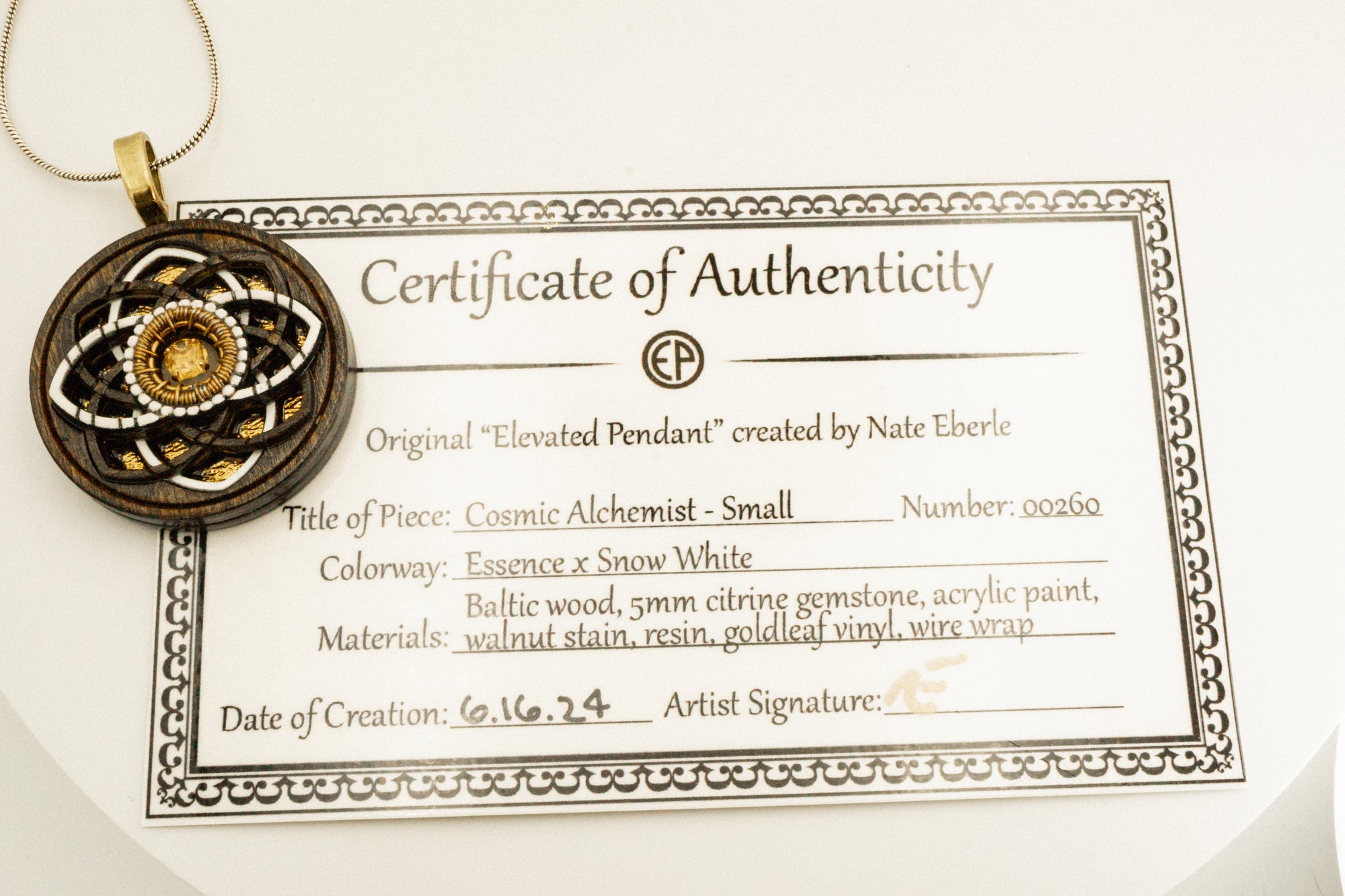 Elevated Pendant - Small Cosmic Alchemist - 260