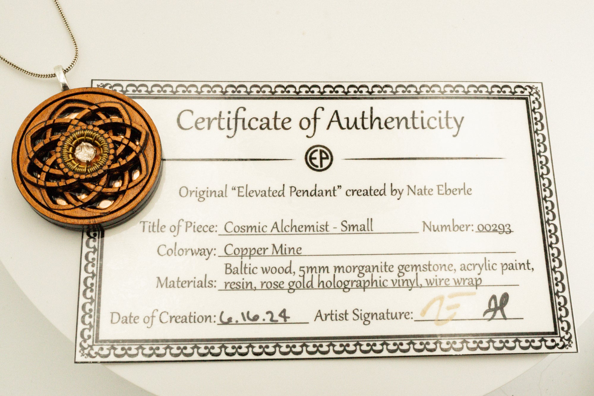 Elevated Pendant - Small Cosmic Alchemist - 293