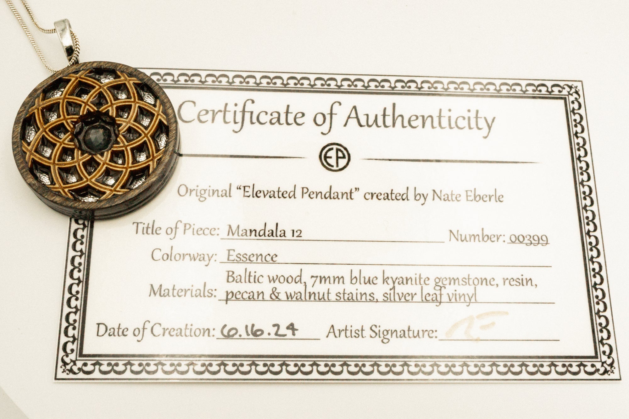 Elevated Pendant - Mandala 12 - 399