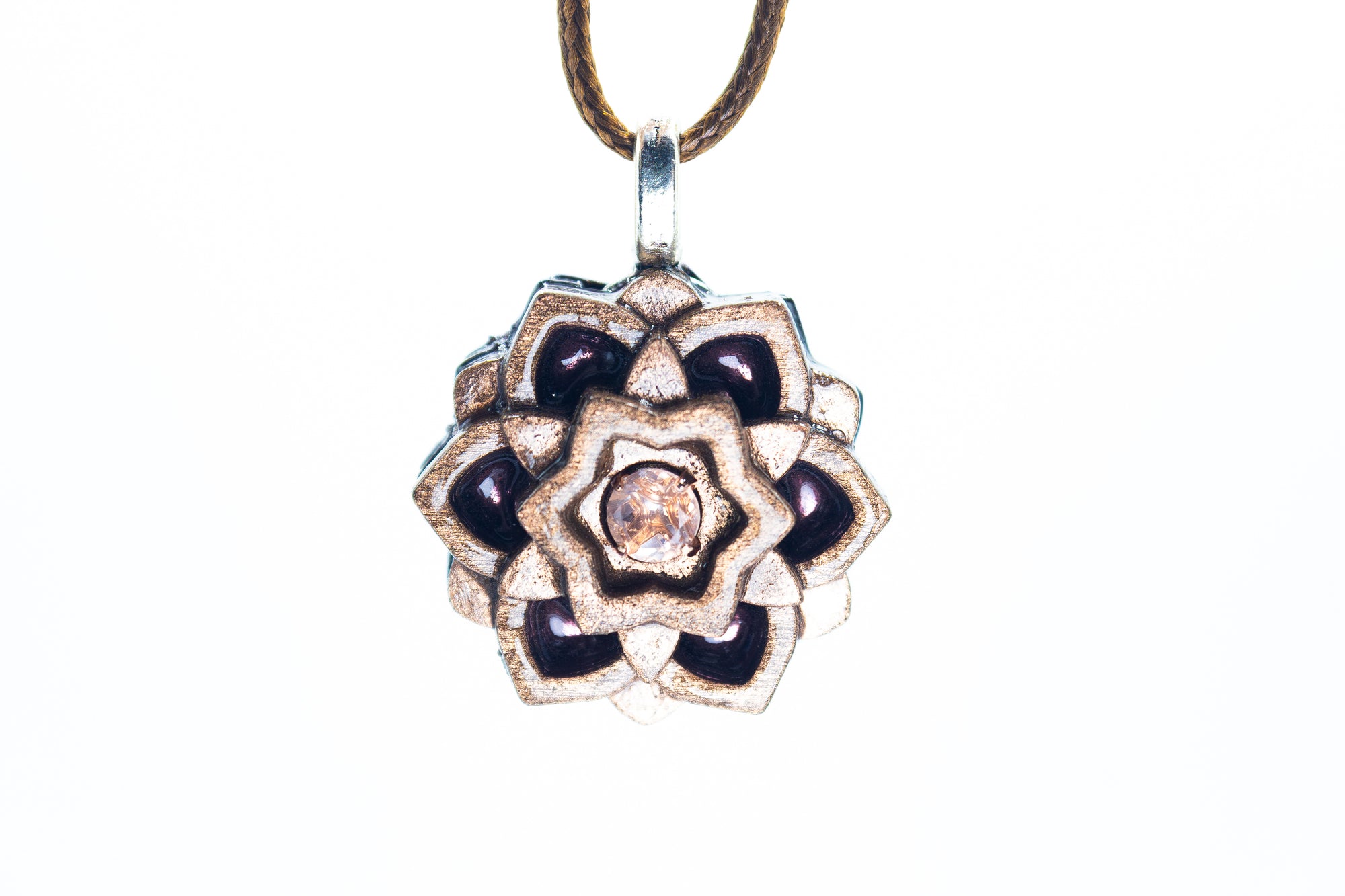 Painted Mini Mandala Balance - Rose Quartz