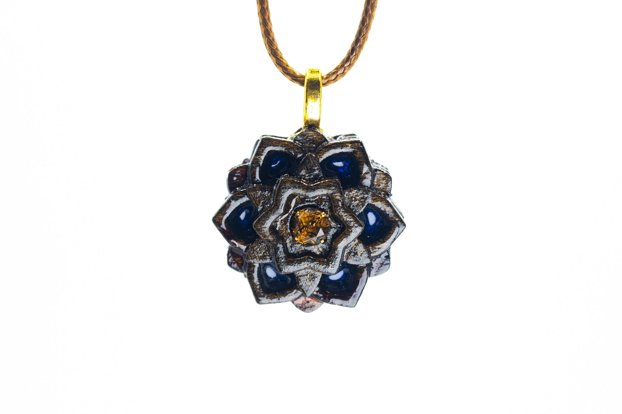 Dark Stain Mini Mandala Balance - Smoky Quartz