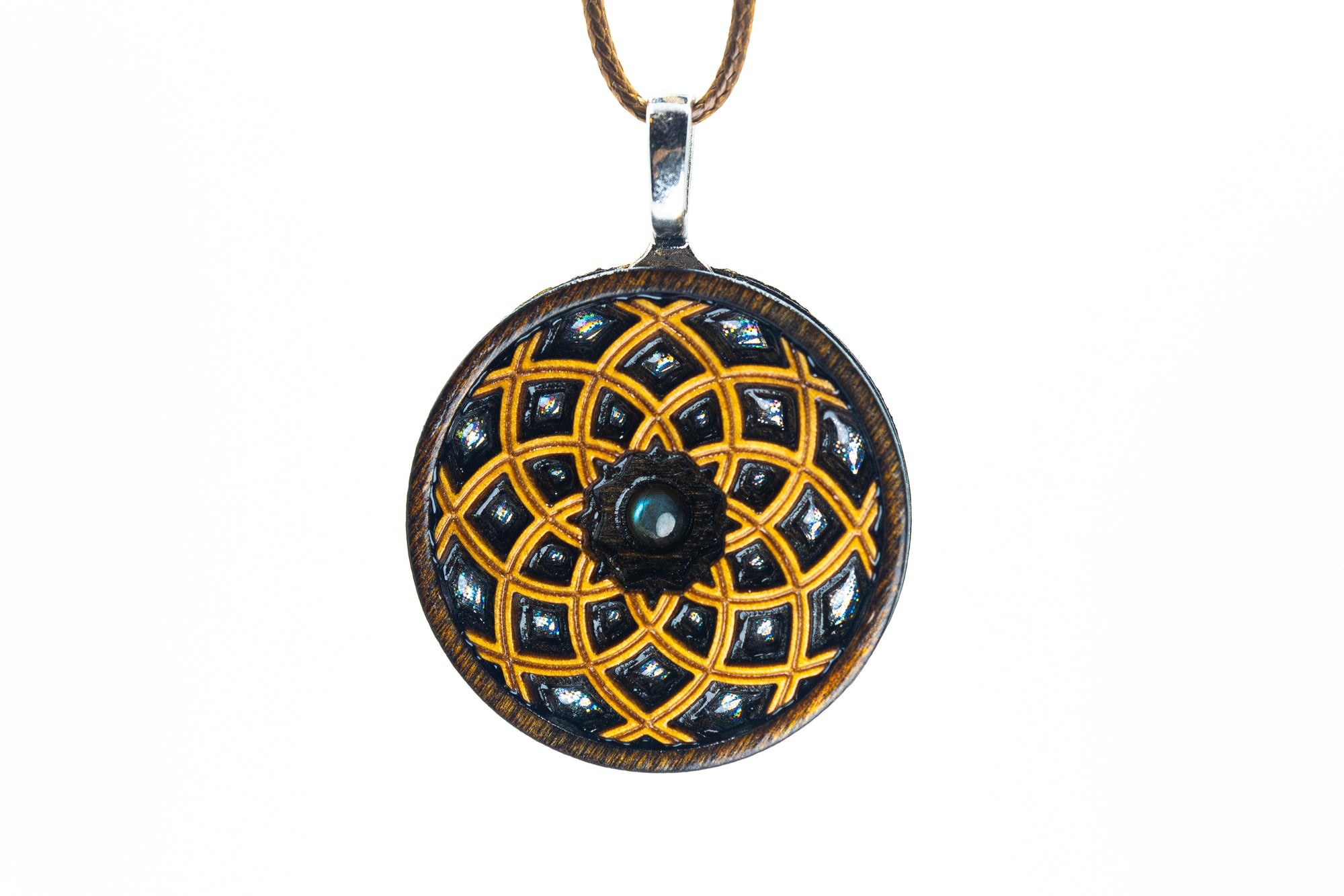 Mixed Stain Mandala 12 - Labradorite