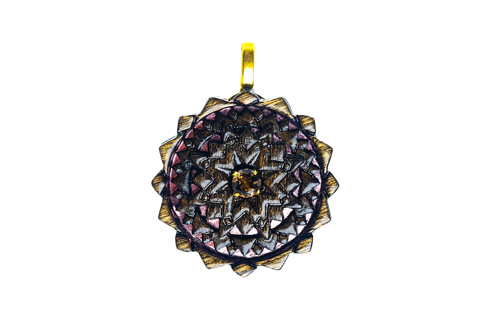 Dark Stain Mini Mandala Serenity - Smoky Quartz