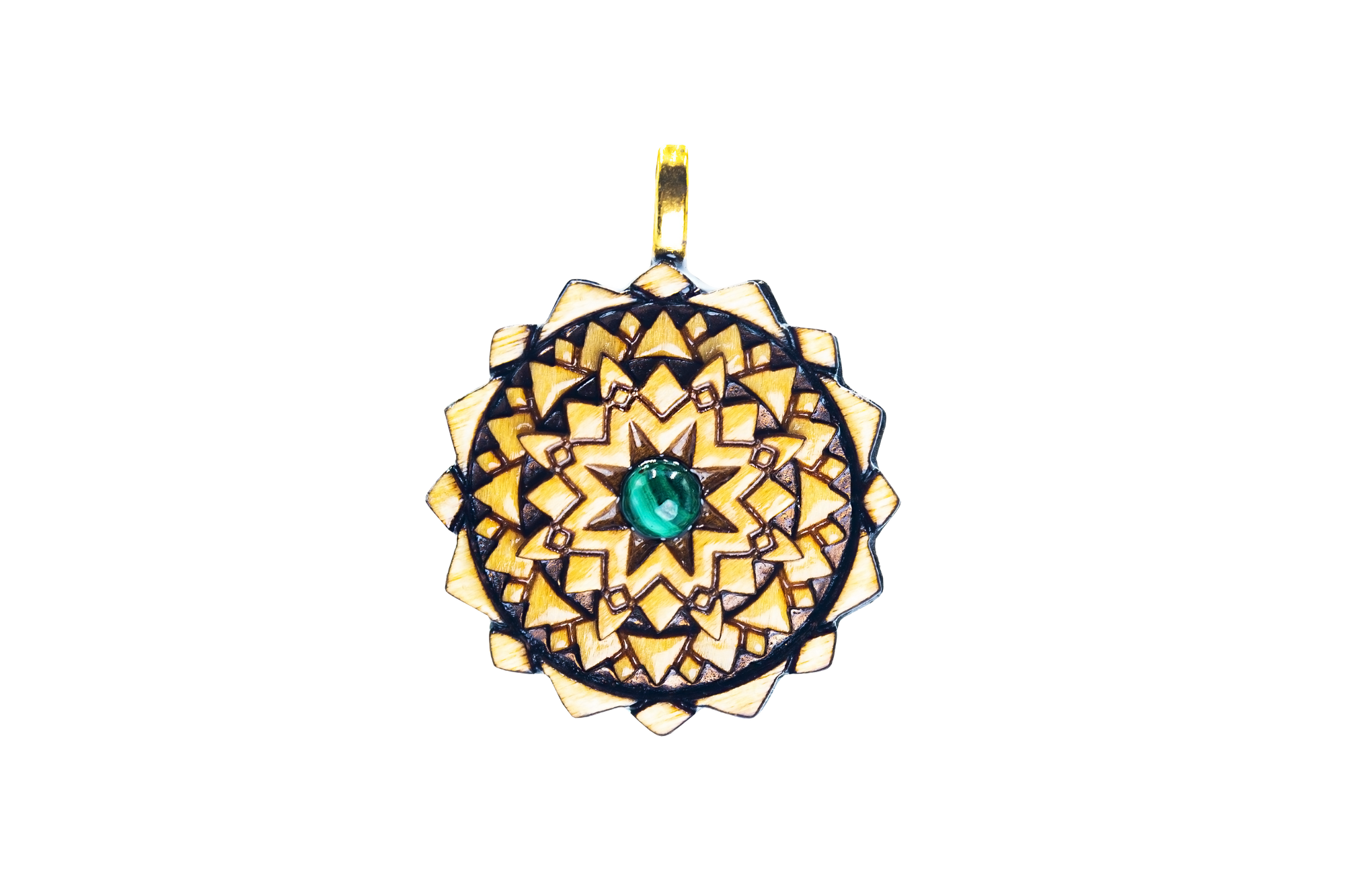 Light Stain Mini Mandala Serenity - Malachite