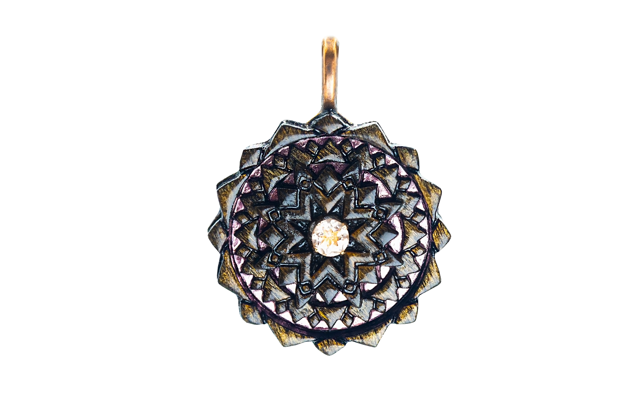 Dark Stain Mini Mandala Serenity - Morganite