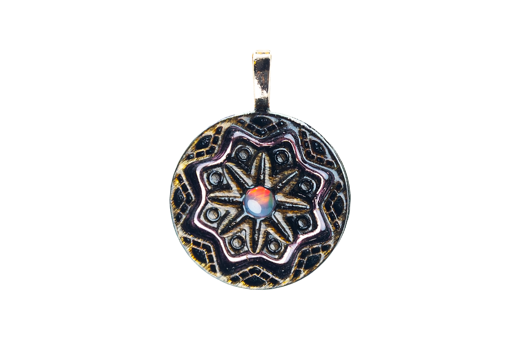 Dark Stain Mini Mandala Tranquility - Ethiopian Opal