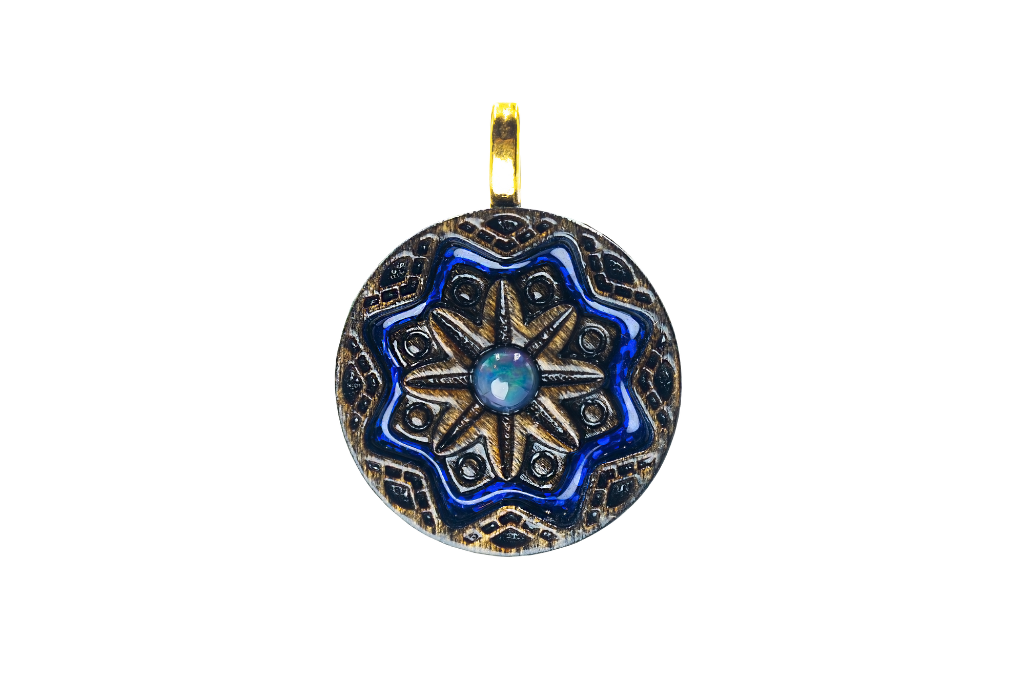 Dark Stain Mini Mandala Tranquility - Ethiopian Opal