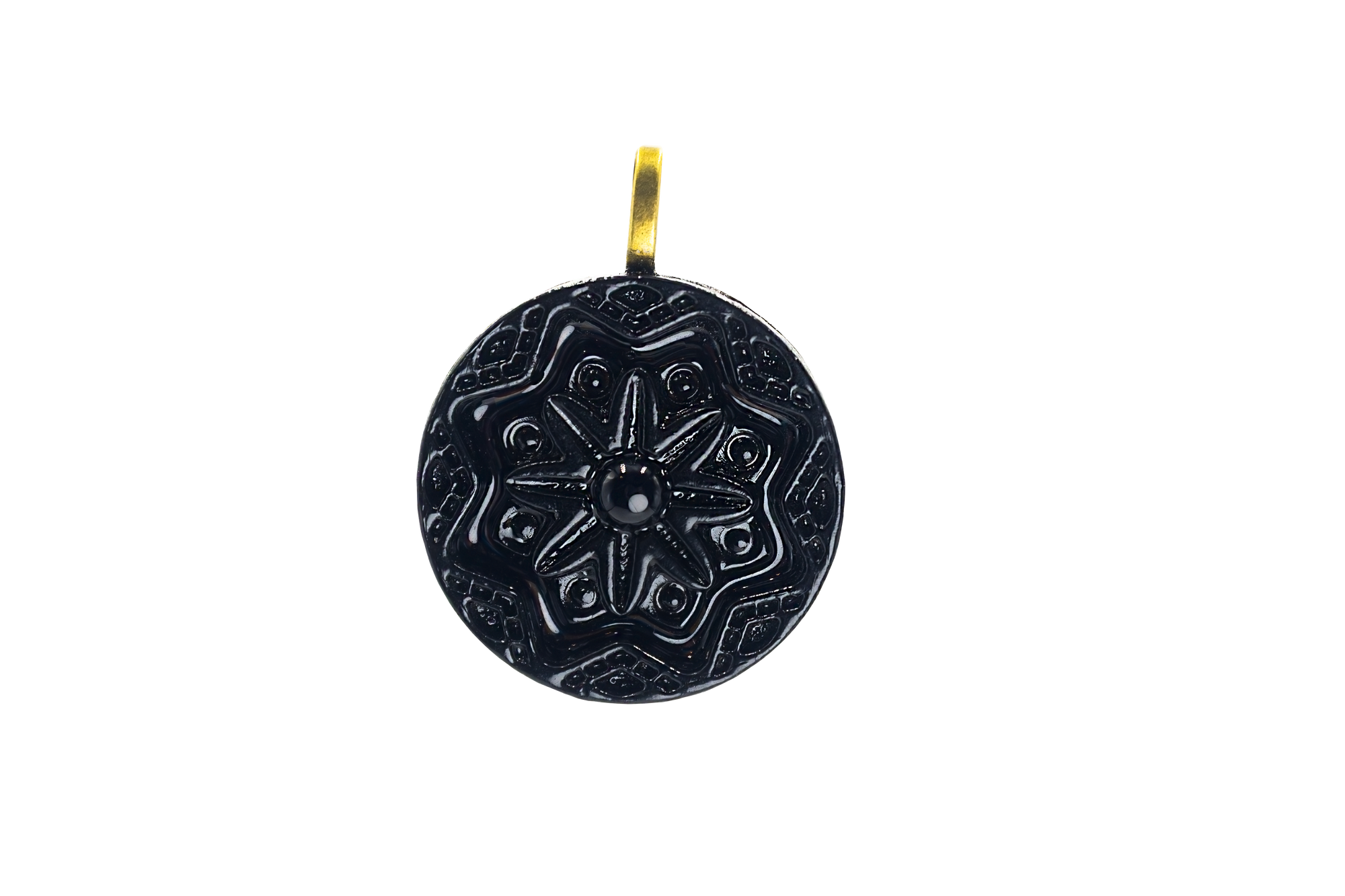Painted Mini Mandala Tranquility - Onyx