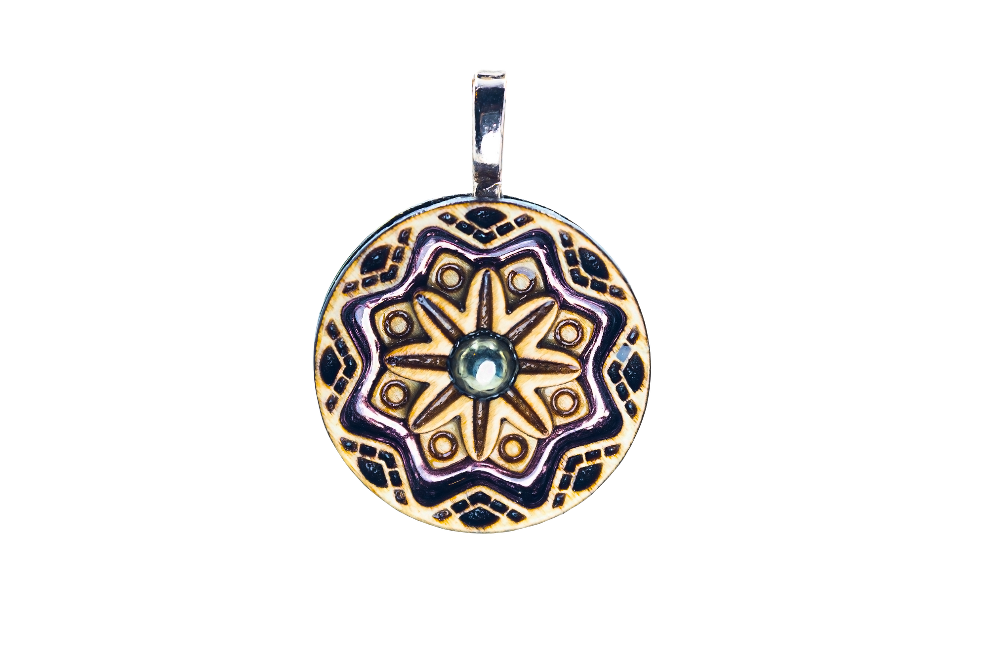 Light Stain Mini Mandala Tranquility - Pyrite