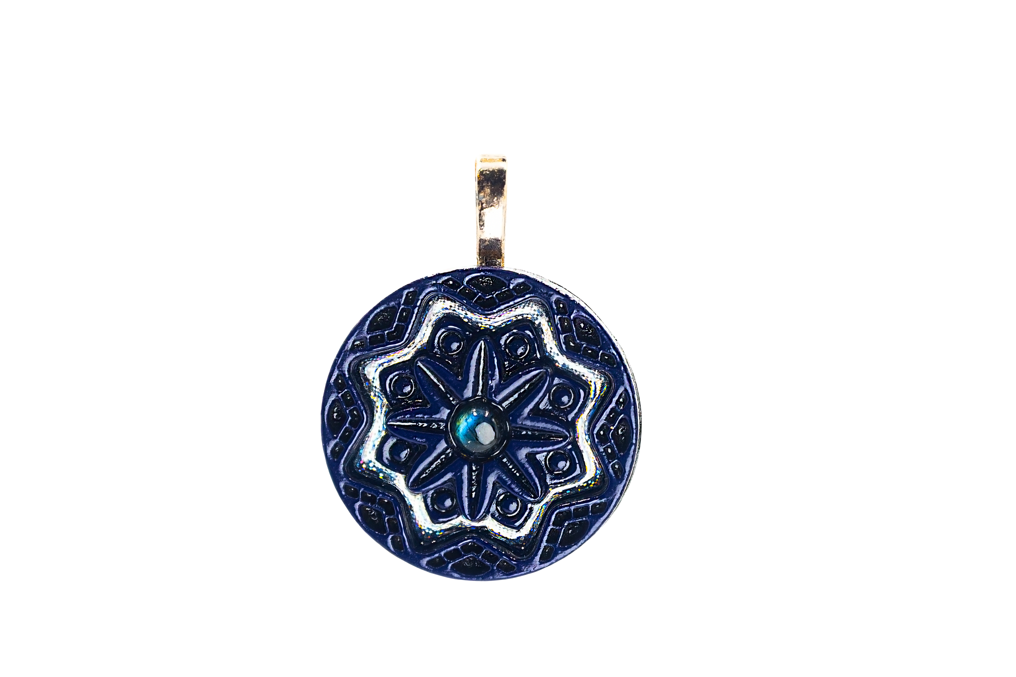 Painted Mini Mandala Tranquility - Labradorite