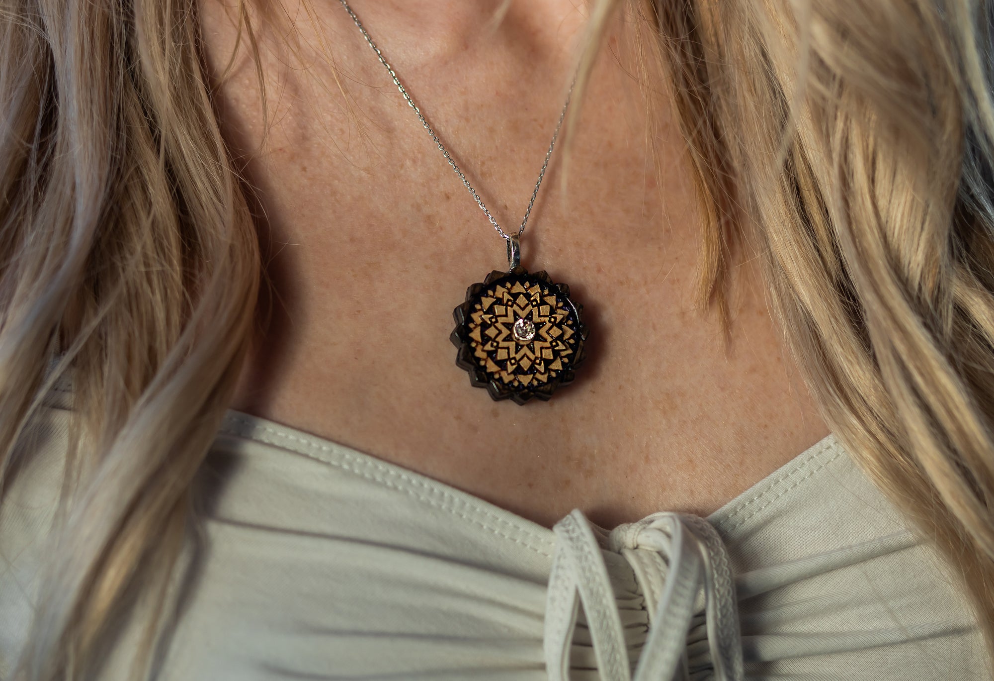 Mixed Stain Mini Mandala Serenity - Morganite