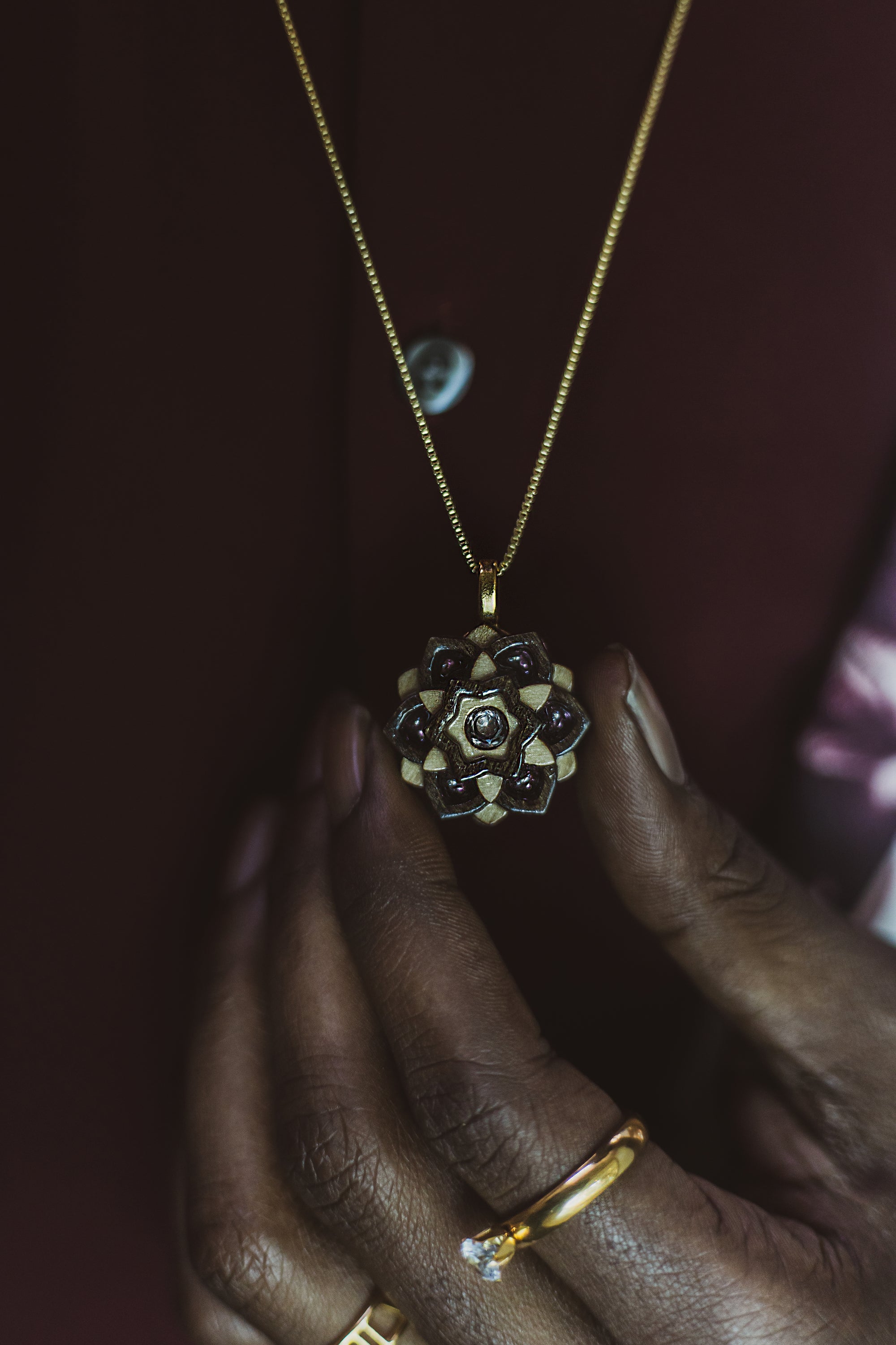 Mixed Stain Mini Mandala Balance - Citrine