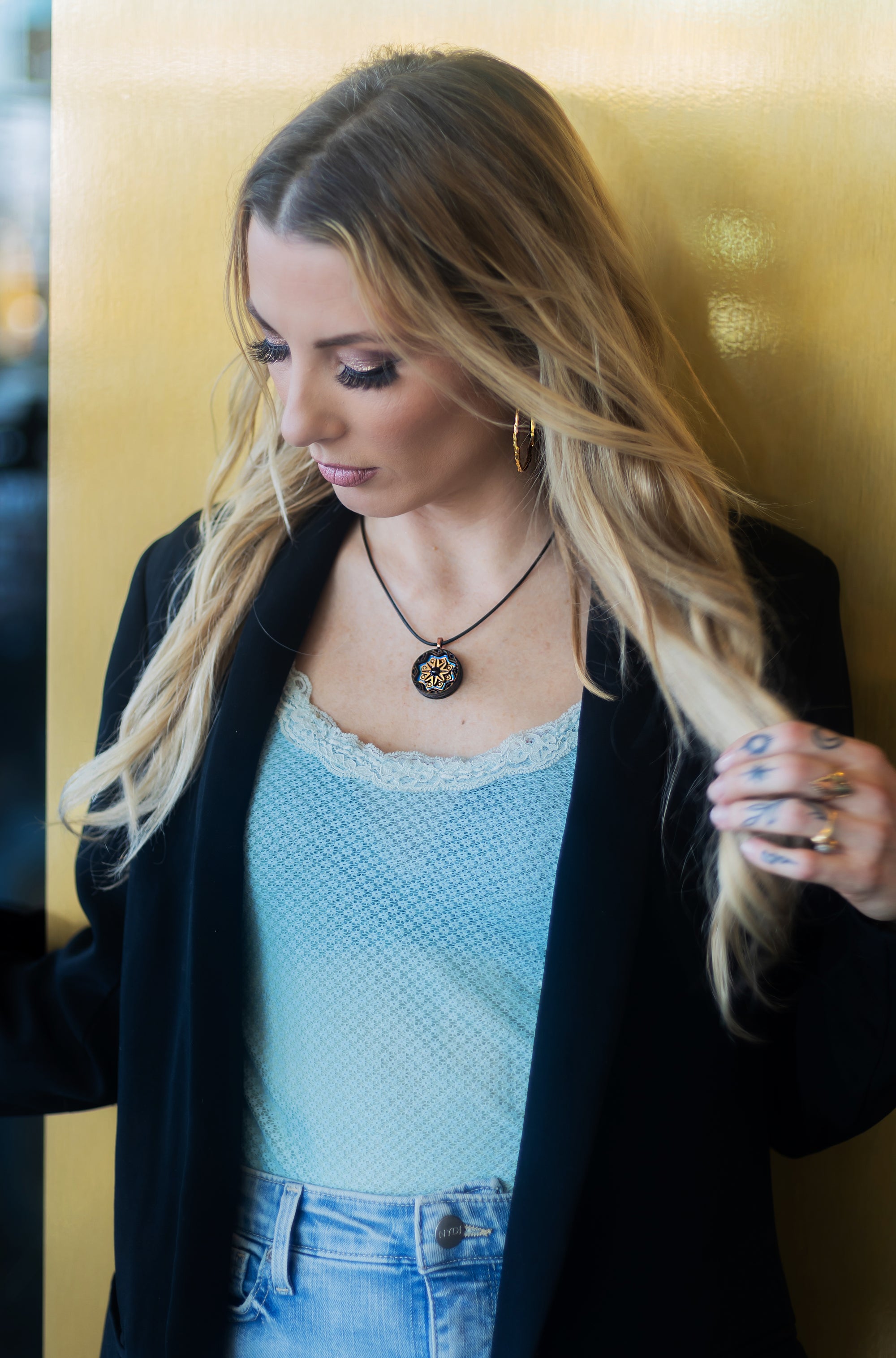 Mixed Stain Mini Mandala Tranquility - Black Opal