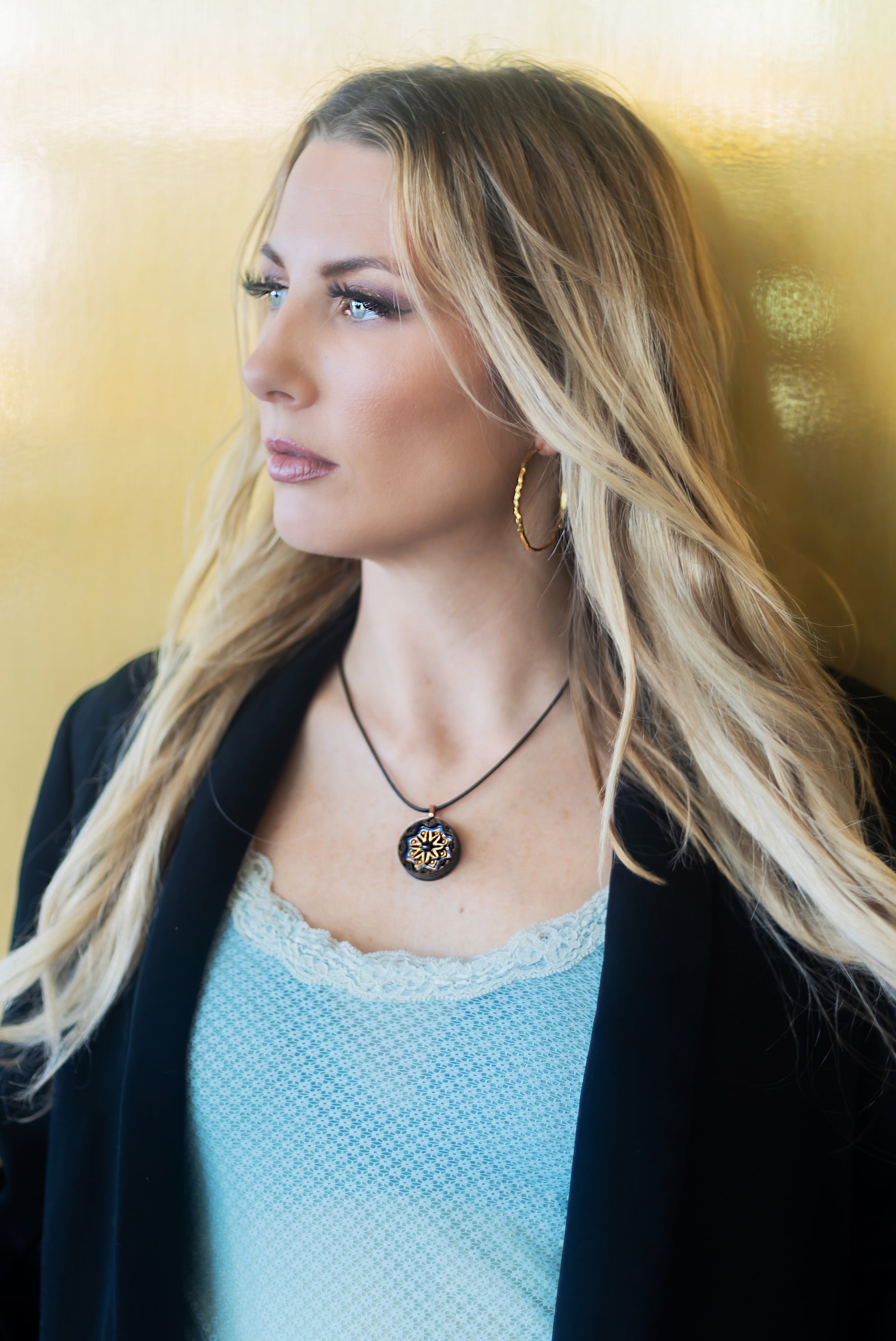 Mixed Stain Mini Mandala Tranquility - Black Opal