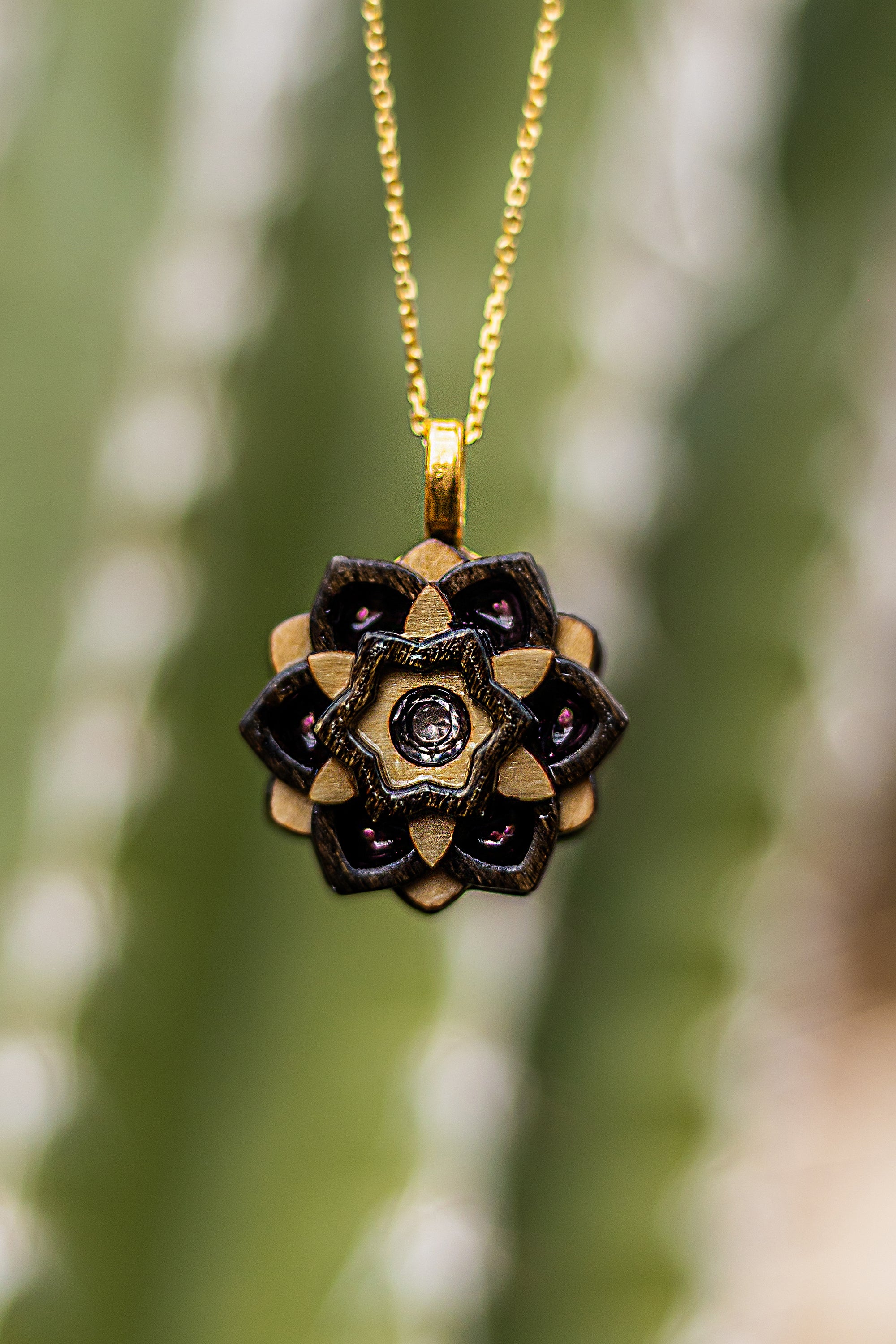 Mixed Stain Mini Mandala Balance - Citrine