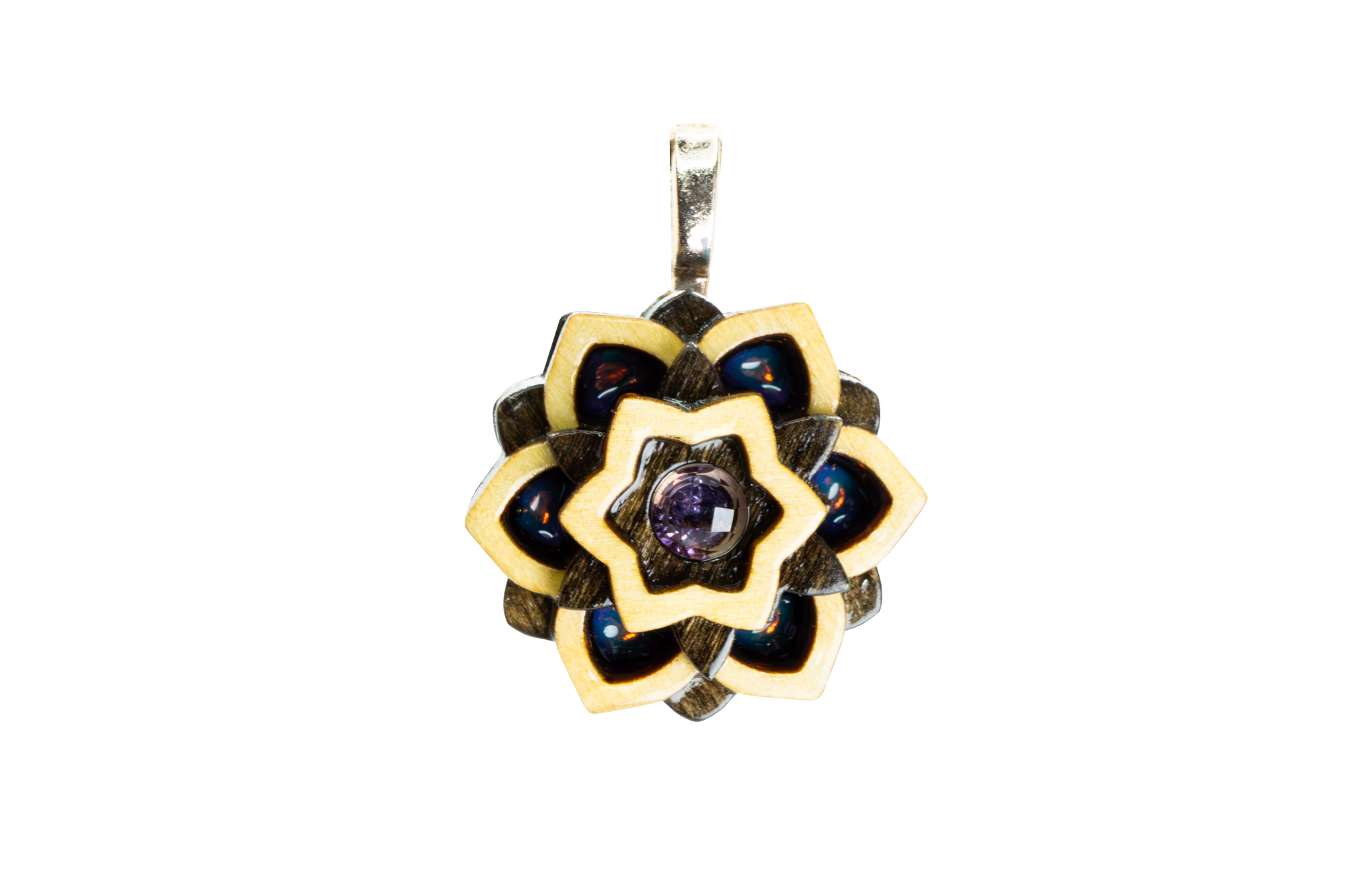 Mixed Stain Mini Mandala Balance - Purple Amethyst