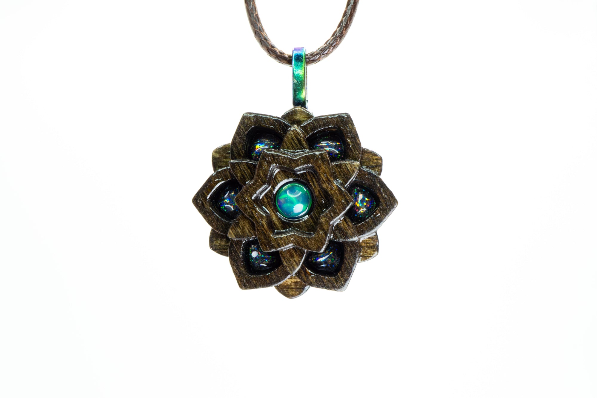 Dark Stain Mini Mandala Balance - Ethiopian Opal