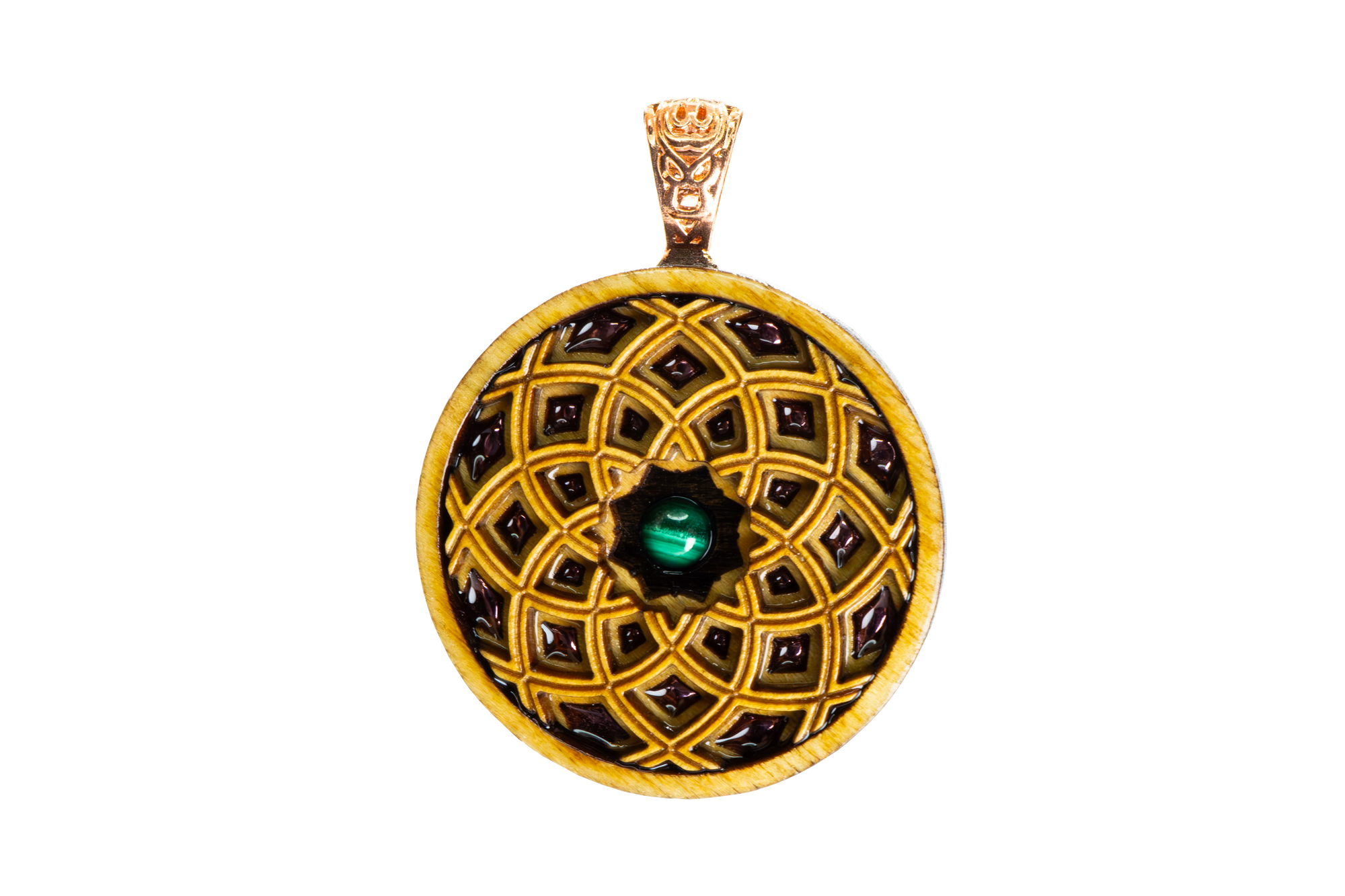 Light Stain Mandala 12 - Malachite