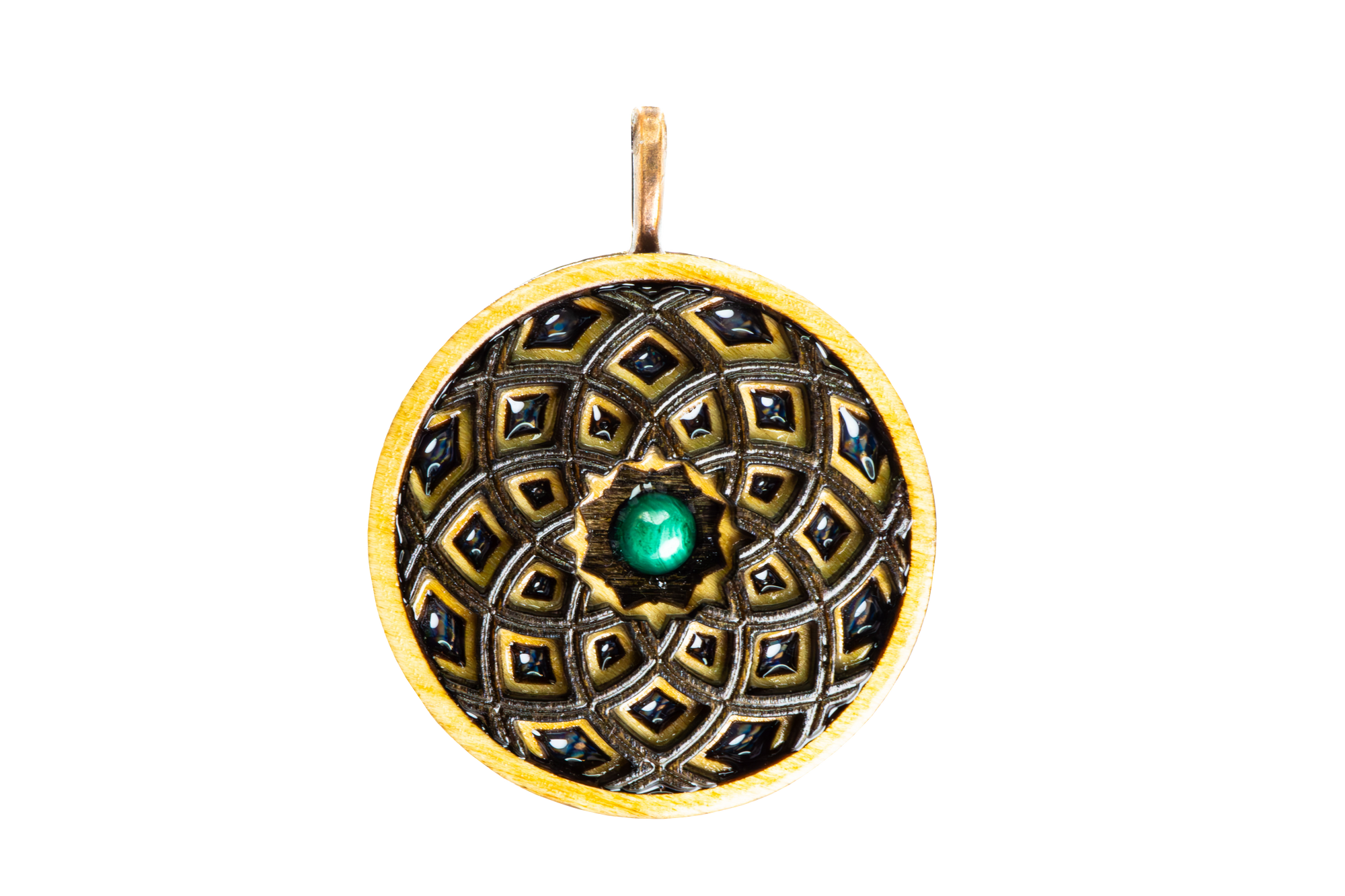 Mixed Stain Mandala 12 - Malachite