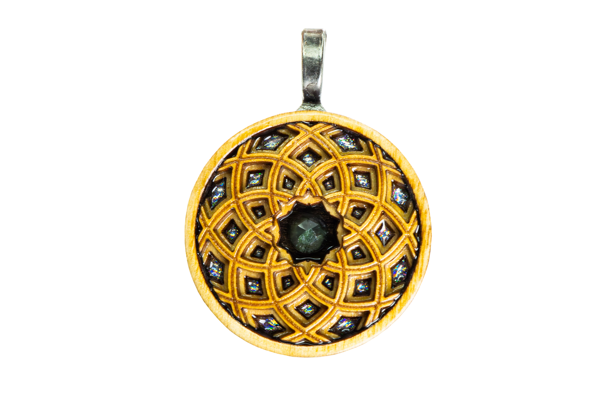 Light Stain Mandala 12 - Mint Kyanite