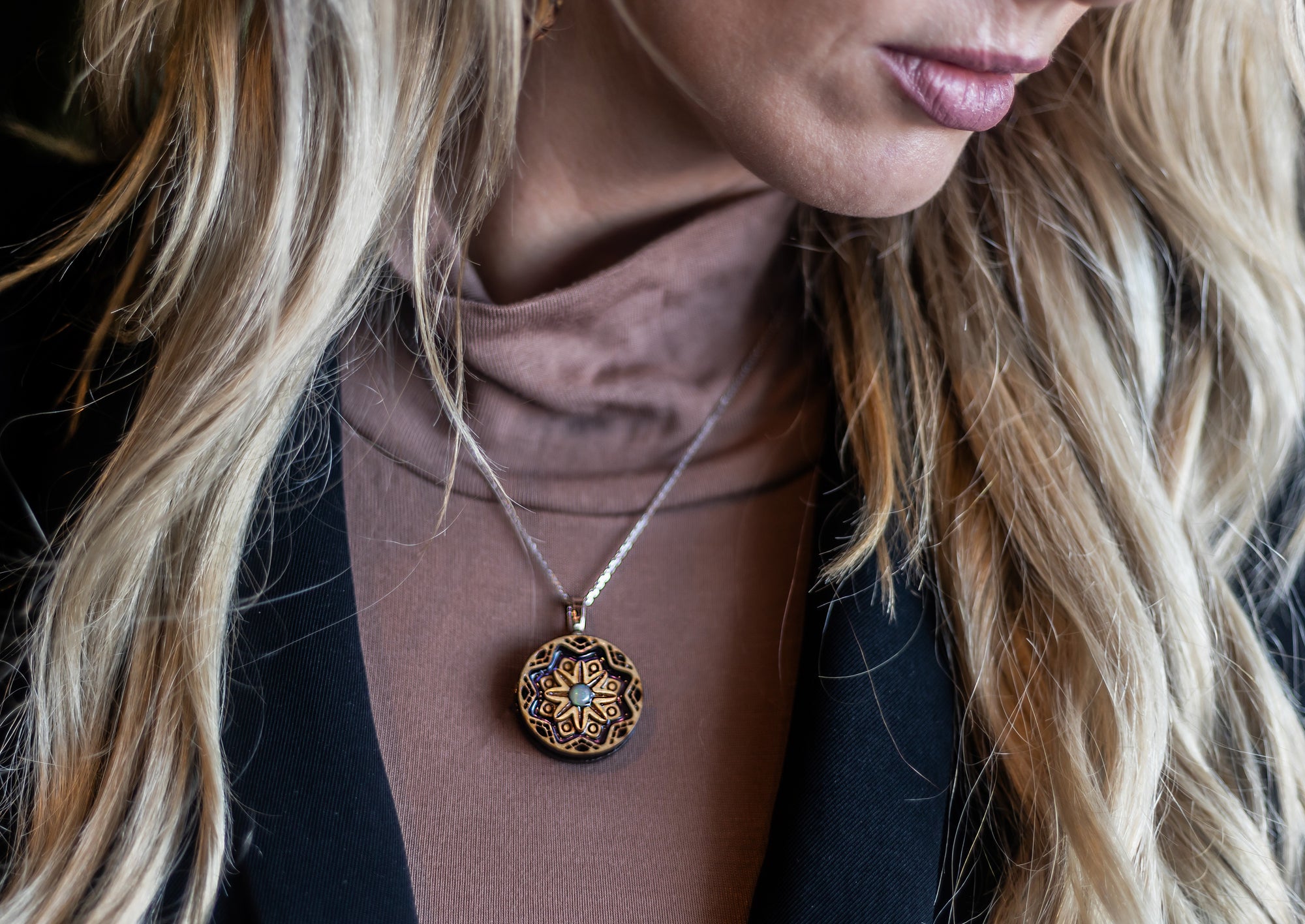 Light Stain Mini Mandala Tranquility - Ethiopian Opal
