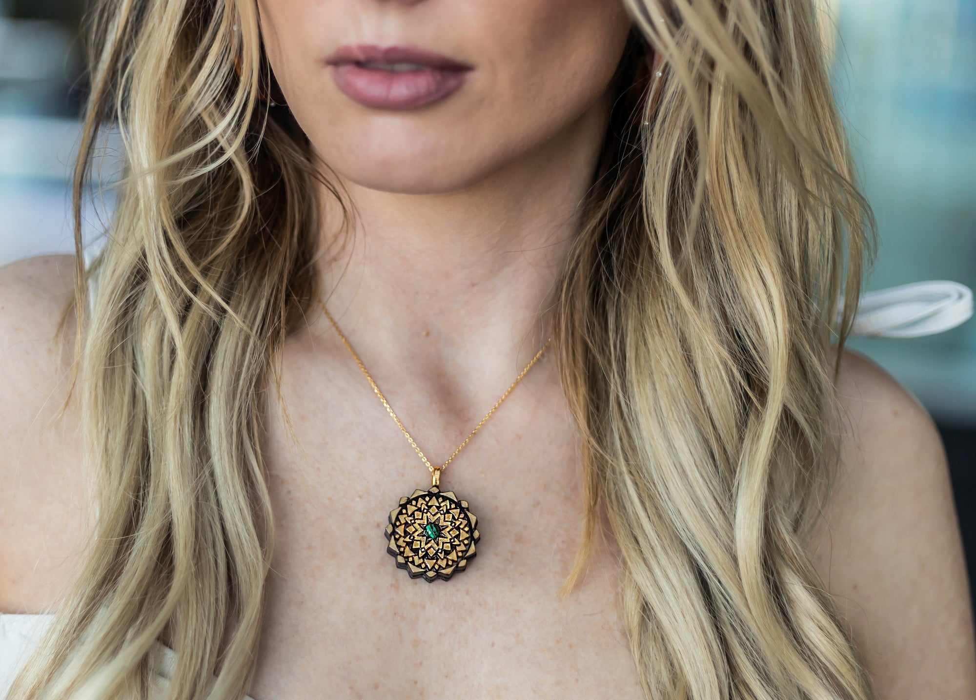 Light Stain Mini Mandala Serenity - Malachite