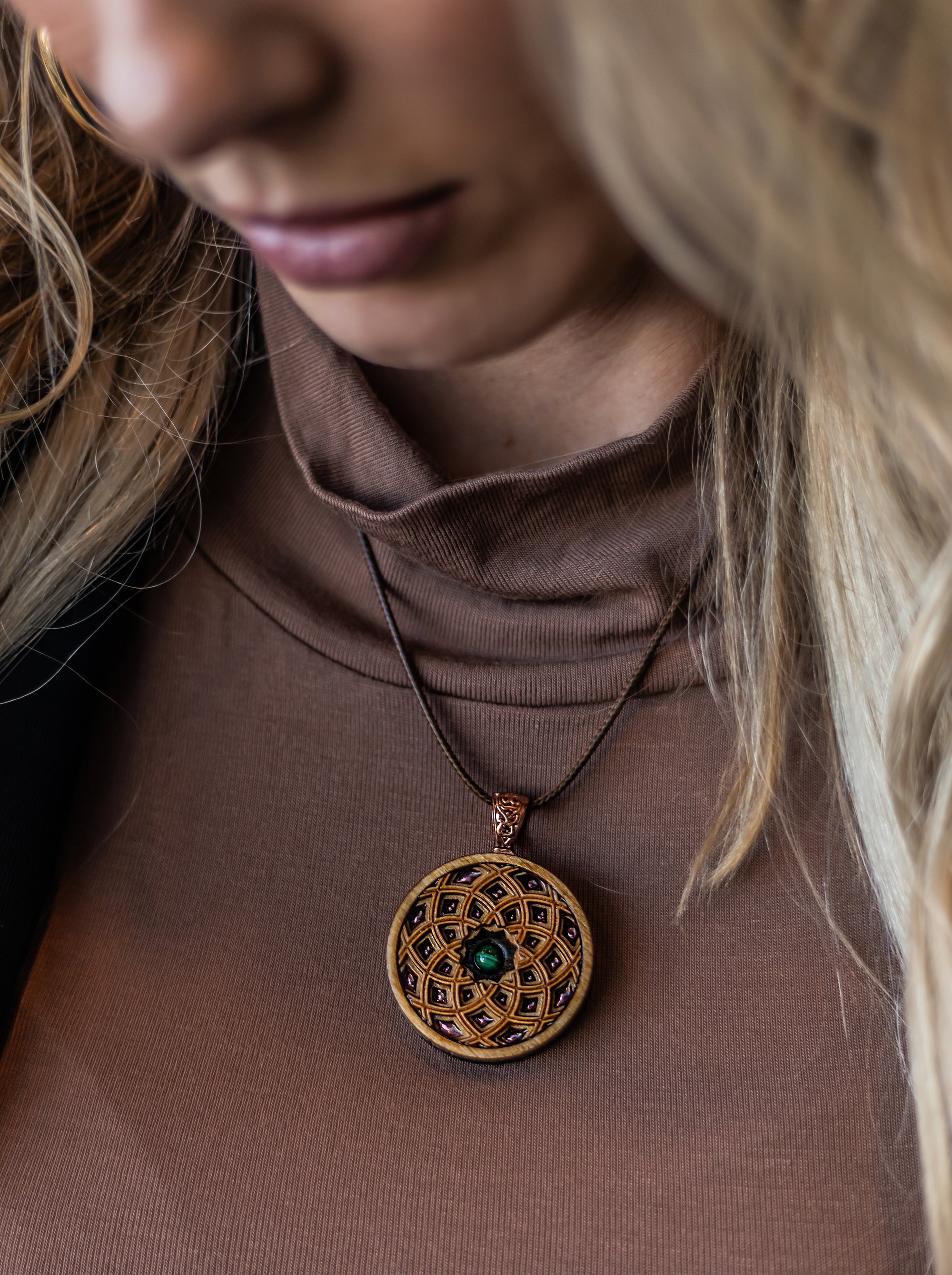Light Stain Mandala 12 - Malachite