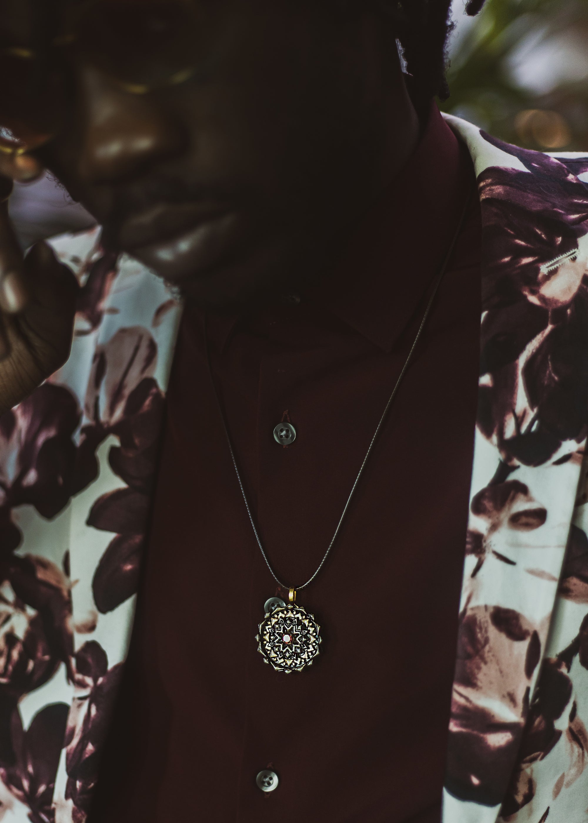 Mixed Stain Mini Mandala Serenity - Mozambique Garnet